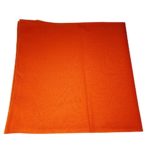 One Dozen Solid Plain Colors 100% Cotton Bandana – 12 Pack by M.H.I. ( 14 Colors) (Orange)