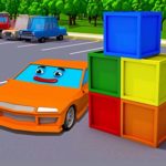 Learn different colors in English with the Fire Truck and the Racing Car