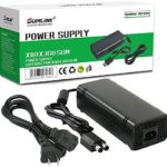 [Updated Version] Power Supply Charger Cord for Xbox 360 Slim Auto Voltage (Black)