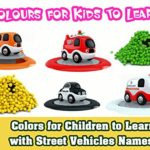 Colors for Children to Learn with Street Vehicles Names