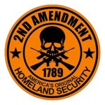 2nd Amendment (2 PACK) Printed Hard Hat Helmet Decal by StickerDad – (size: 2″ color: ORANGE/BLACK)- Hard Hat, Helmet, Windows, Walls, Bumpers, Laptop, Lockers, etc.