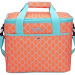 MIER 18L Large Soft Cooler Insulated Picnic Bag for Grocery, Camping, Car, Bright Orange Color