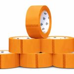 Orange Color Box Sealing Packaging Tape – 3″ x 55 Yds. 2 Mil, Carton Sealing Tape (Pack of 24 Rolls)