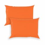 College Colors Pillowcases 100% Brushed Microfiber, Hypoallergenic Pillow Cover – Dorm Bedding Soft, Stain, Fade and Wrinkle Resistant (Standard 20″x30″ – 2 Pack, Orange PMS 165)