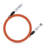 For Ubiquiti 10Gb/s SFP Direct Attach Copper Cable (DAC), Twinax Cable, Orange Color, Passive 2-Meter(6.5 feet), ipolex