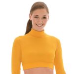 Poly Blend Mock Turtleneck Cheer Half-Top