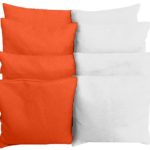 Regulation Size Cornhole Bags (Set of 8) – Choose Your Colors (Orange & White)