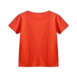 ShenPr Toddler Children Baby Girls Boys Solid Candy Color Round Neck Cotton Short Sleeve T Shirt Tops Tee (Orange, 3T)