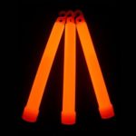 Glow With Us Glow Sticks Bulk Wholesale, 25 6” Industrial Grade Orange Light Sticks. Bright Color, Glow 12-14 Hrs, Safety Glow Stick with 3-Year Shelf Life, Brand