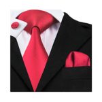 Barry.Wang Solid Color Ties Plain Business Wedding Necktie WOVEN 2.36”-3.35” Width
