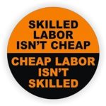 StickerDad Skilled Labor Isn’t Cheap (3 PACK) Full Color Printed Sticker – (size: 2″ color: ORANGE/BLACK) for Hard Hat, Helmet, Windows, Walls, Bumpers, Laptop, Lockers, etc.