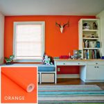 Hot Sale!DEESEE(TM)Kind Color Shiny Furniture Refurbished Stickers Pvc Removable Wallpaper Home Decor (Orange)