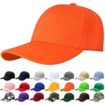 Falari Baseball Cap Adjustable Size Solid Color G001-14-Orange