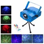 DuaFire Laser Lights, 7 Colors Led Stage Party Light Projector, Strobe Water Ripples Lighting for Wedding, Home Karaoke, Club, Bar, Disco and DJ
