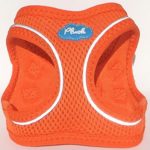 Plush Step-in Air Mesh Harness – 10 New Colors – 7 Sizes (2XS, Orange)