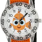 Disney Girl’s ‘Finding Dory’ Quartz Plastic and Nylon Watch, Color:Orange (Model: W003018)
