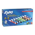 EXPO Low Odor Dry Erase Markers, Chisel Tip, Assorted Colors, 192 Count