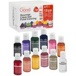 Food Coloring Liqua-Gel – 12 Color”Bold” Variety Kit 2 in .75 fl. oz. (20ml) Bottles