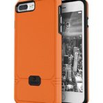 iPhone 8 Plus Case, iPhone 7 Plus Case, Slim Shock-Absorbing Modern Slim Non-Slip Grip Cell Phone Cases for Apple iPhone 8/7 Plus (Orange)