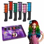 Temporary Hair Color Chalk Combs Kit for Girls Hair Salon Games, Birthday Party,Cosplay and Halloween Hair Dyeing – Pretty Gifts for Kids