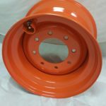 1 RIM – 9.75×16.5 SKID STEER RIM ORANGE COLOR 12X16.5 RIM