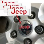 Reflective Concepts”JEEP” Center Cap Overlay Decals- Fits: 2015-2018 Jeep Renegade – (Color: Orange)