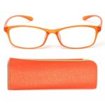 MIDI Colors Blue Light Blocking Computer Glasses for Women (M-209-orange-case) Shipped with a Soft Case in Orange Color (Orange)