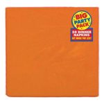 Big Party Pack Festive Dinner Napkins Tableware, 50 Pieces, Made from Paper, Orange by Amscan