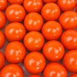 Orange Gumballs – 2 Pound Bags – Large – One Inch in Diameter – About 120 Gumballs Per Bag – Free”How To Build a Candy Buffet” Guide Included …