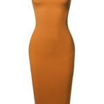 Made by Emma Women’s Sexy Scuba Crepe Tube Top Body-Con Midi Dress (S – 3XL)