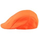 TOOGOO(R) Candy Color Gatsby Cap Ivy Hat Golf Driving Summer Sun Flat Cabbie Newsboy, Orange