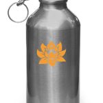 Lotus Flower – Design 1 – Vinyl Decal for Water Bottle | Thermos Vinyl Decal Copyright Vinyl Decal Copyright © Yadda-Yadda Design Co. (2″w x 2″h) (COLOR CHOICES) (ORANGE)