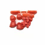 Plastic Solid RB LB Bumper RT LT Trigger Buttons Mod Kit for Xbox One S Slim Controller Analog Stick Dpad Color Orange