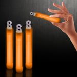 Windy City Novelties 25 Pack – 6″ Premium Glow Sticks – Select your color! (Orange)