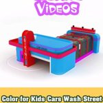 Color for Kids Cars Wash Street Vehicles in Funny Videos