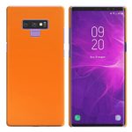 FINCIBO Case Compatible with Samsung Galaxy Note 9 6.3 inch, Back Cover Hard Plastic Protector Case Stylish Design for Galaxy Note 9 – Solid Neon Fluorescent Orange Color