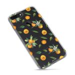 iPhone 7 Plus Case,iPhone 8 Plus Case,Orange Cute Funny Fruits Vacation Series Hipster Aloha Summer Tropical Hawaii Sweet Tangerines with Leaves Daisy Soft Transparent Case for iPhone 7plus/8plus