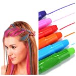 CCbeauty Hair Chalk Pens 6 Color Natural Hair Chalk Markers Works on All Hair Color Dye Temporary Hair Chalk Set