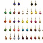 Goelx Silk Thread Bead Designer Handmade Earring Set in Different Colors
