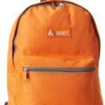 Everest Basic Backpack, Orange, One Size