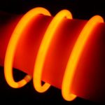 Glow Sticks Bulk Wholesale Bracelets, 100 8” Orange Glow Stick Glow Bracelets, Bright Color, Glow 8-12 Hrs, 100 Connectors Included, Glow Party Favors Supplies, Sturdy Packaging, GlowWithUs Brand