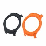 SIKAI Protective Bumper Cover Compatible with Ticwatch Pro Case Anti-Scracth Ultra Light Multi-Colors PC Case for Ticwatch Pro Skin (Black+Orange)