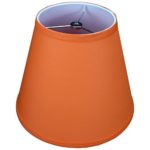 FenchelShades.com Lampshade 6″ Top Diameter x 11″ Bottom Diameter x 9″ Slant Height with Washer (Spider) Attachment for Lamps with a Harp (Carrot)