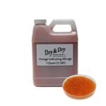 Dry & Dry 1 Quart Orange Premium Desiccant Indicating Silica Gel Beads(Industry Standard 2-4 mm) – 2 LBS Reusable