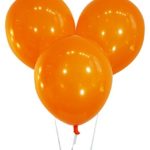 Creative Balloons 12″ Latex Balloons – Pack of 100 Pieces – Decorator Sunburst Orange