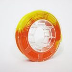 GO-3D Temperature Color Changing Orange to Yellow PLA 3D Printing Filament 1.75mm, 225g