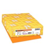 Astrobrights Color Paper, 8.5” x 14”, 24 lb/89 gsm, Cosmic Orange, 500 Sheets (22652)