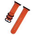 Cywulin Compatible with Apple Watch Band 40mm 44mm 38mm 42mm Classic Soft Nylon Fabric Sport Loop Replacement Lightweight Breathable for iWatch Series 1 2 3 4 Hermes Nike+ Edition (42mm/44mm, Orange)