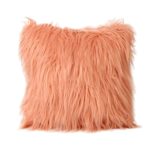 Fashion Plush Furry Cushion Cover Throw Pillow Case Home Bed Room Sofa Decor (Orange)