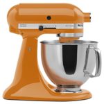 KitchenAid KSM150PSTG Artisan Series 5-Qt. Stand Mixer with Pouring Shield – Tangerine